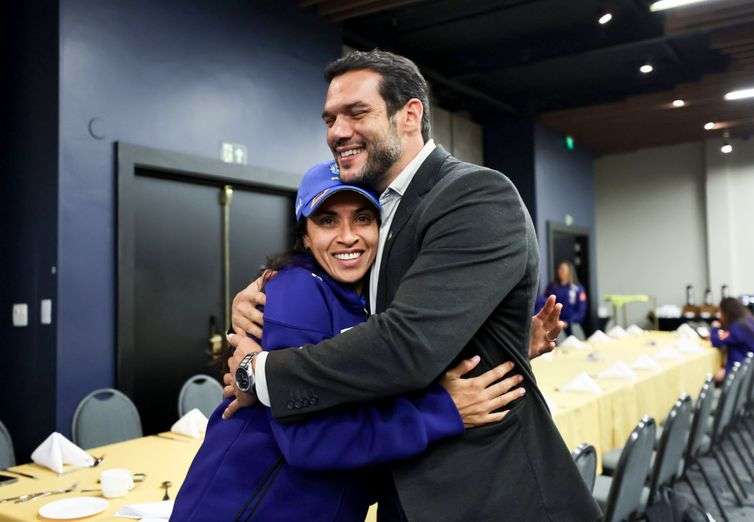 Brasília (DF), 31/05/2025 -  Novo presidente da CBF projeta mais investimentos no futebol feminino.
Foto:  Lívia Villas Boas / CBF